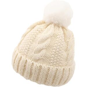 Toddler Boys Girls Winter Beanie Hat Warm Cozy Knit Pom Pom Knit Hat for Kids